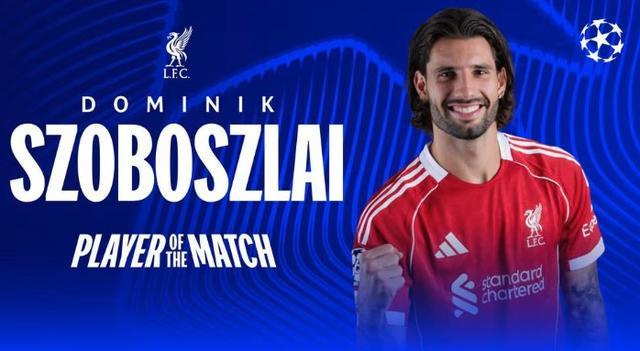 九游-任意球破门，索博当选马赛vs利物浦全场最佳球员